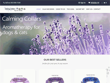 Tablet Screenshot of calmingcollars.com